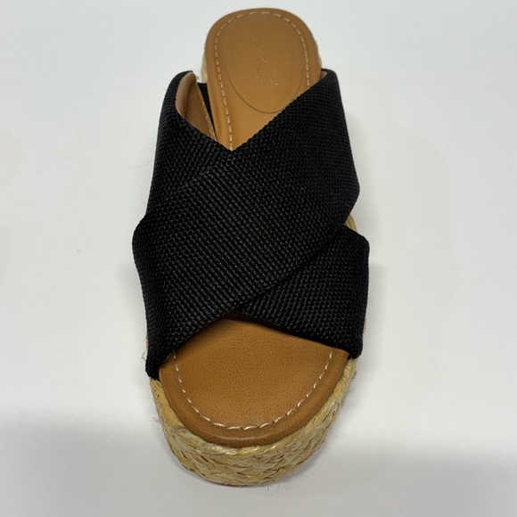 ✨Universal Thread Desi Espadrille Wedge Black Sandals Size 6 - Picture 3 of 7